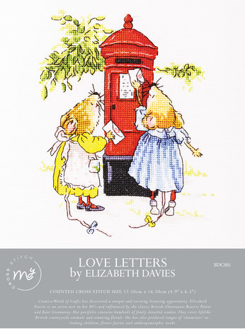 Creative Expressions My Cross Stitch Kit Love Letters (BDCS01) (OUTLET)