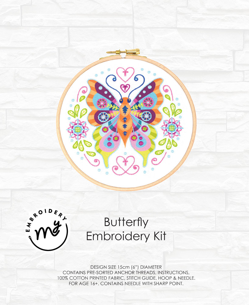 Creative Expressions My Embroidery Kit Butterfly (DJE10) (OUTLET) Creative Expressions My Embroidery Kit Butterfly (DJE10) (OUTLET)