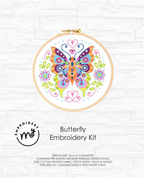 Creative Expressions My Embroidery Kit Butterfly (DJE10) (OUTLET)