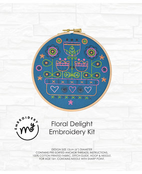 Creative Expressions My Embroidery Kit Floral Delight (DJE01) (OUTLET)