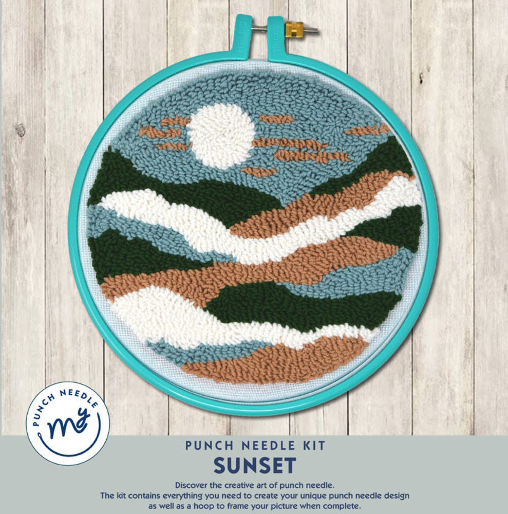 My Punch Needle Kit Sunset (PN02) - Craftlines B.V.