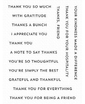 My Favorite Things Itty Bitty Thanks Clear Stamps (CS-732) (OUTLET)