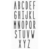 My Favorite Things Lined Letters Clear Stamps (MSTN-013) (OUTLET)