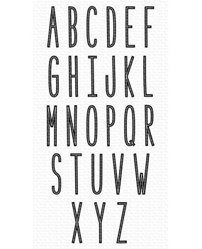 My Favorite Things Lined Letters Clear Stamps (MSTN-013) (OUTLET)