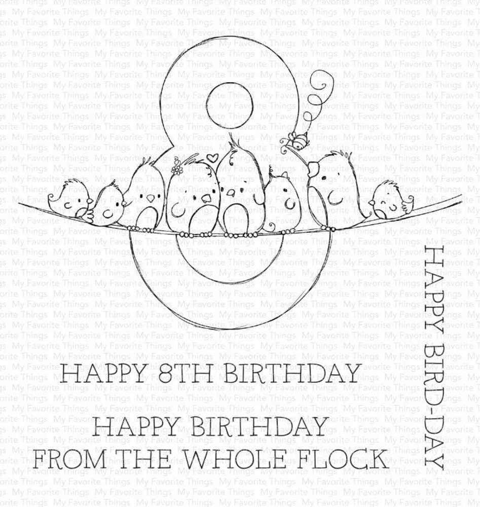 My Favorite Things Number Fun 8 Clear Stamps (RAM-045) (OUTLET)