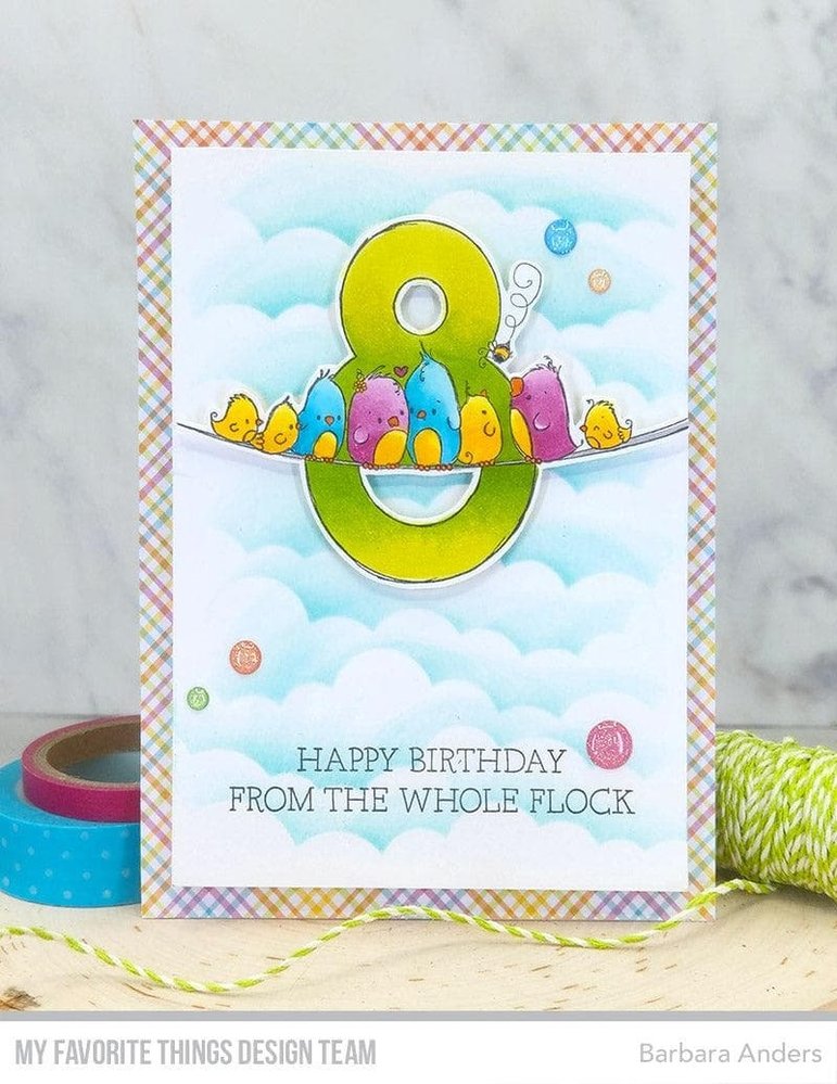 My Favorite Things Number Fun 8 Clear Stamps (RAM-045) (OUTLET)