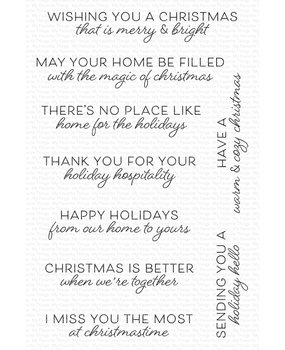 My Favorite Things Home for the Holidays Clear Stamps (CS-731) (OUTLET)