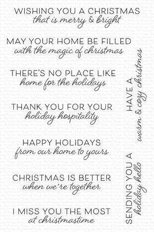 My Favorite Things Home for the Holidays Clear Stamps (CS-731) (OUTLET)