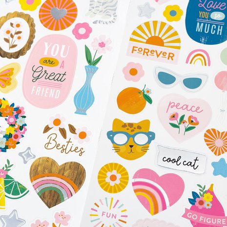 American Crafts Jen Hadfield Stardust 6x12 Inch Stickers (77pcs) (34013809) (OUTLET) American Crafts Jen Hadfield Stardust 6x12 Inch Stickers (77pcs) (34013809) (OUTLET)