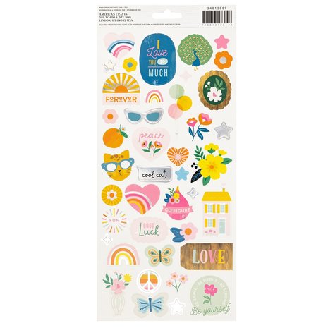 American Crafts Jen Hadfield Stardust 6x12 Inch Stickers (77pcs) (34013809) (OUTLET) American Crafts Jen Hadfield Stardust 6x12 Inch Stickers (77pcs) (34013809) (OUTLET)