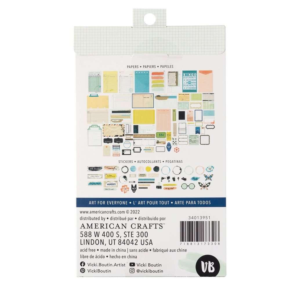 American Crafts Vicki Boutin Print Shop Paperie Pack (200pcs) (34013951) (OUTLET)