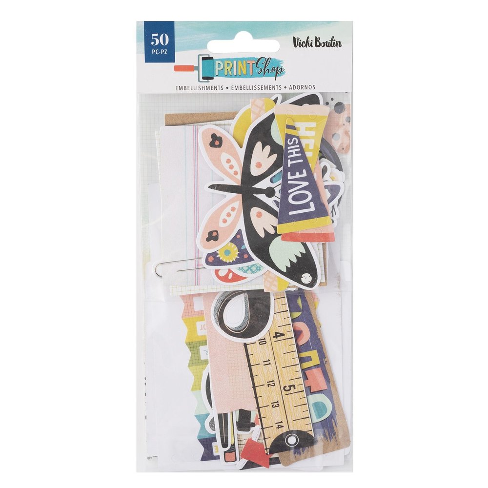 American Crafts Vicki Boutin Print Shop Embellishments Journaling (50pcs) (34013853) (OUTLET) American Crafts Vicki Boutin Print Shop Embellishments Journaling (50pcs) (34013853) (OUTLET)