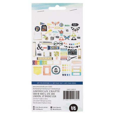 American Crafts Vicki Boutin Print Shop Embellishments Journaling (50pcs) (34013853) (OUTLET) American Crafts Vicki Boutin Print Shop Embellishments Journaling (50pcs) (34013853) (OUTLET)
