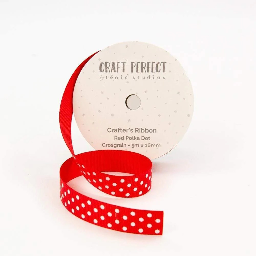 Ribbon Dotted Grosgrain (8981e) - Craftlines B.V.
