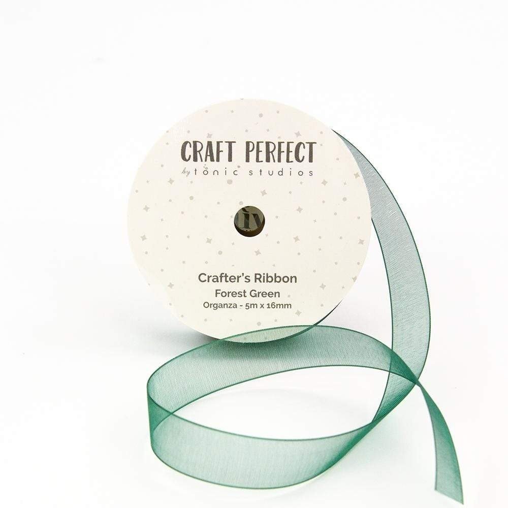 Tonic Craft Perfect Ribbon Forest Green (8982e) (DISCONTINUED)