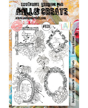 Aall and Create Stamp Set A5 Mirrors & Frames (AALL-TP-838) (DISCONTINUED)
