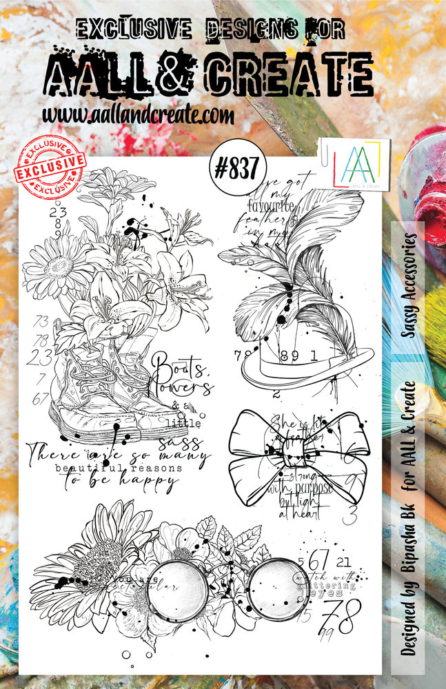 Aall and Create Stamp Set A5 Sassy Accessories (AALL-TP-837) (DISCONTINUED) Aall and Create Stamp Set A5 Sassy Accessories (AALL-TP-837) (DISCONTINUED)