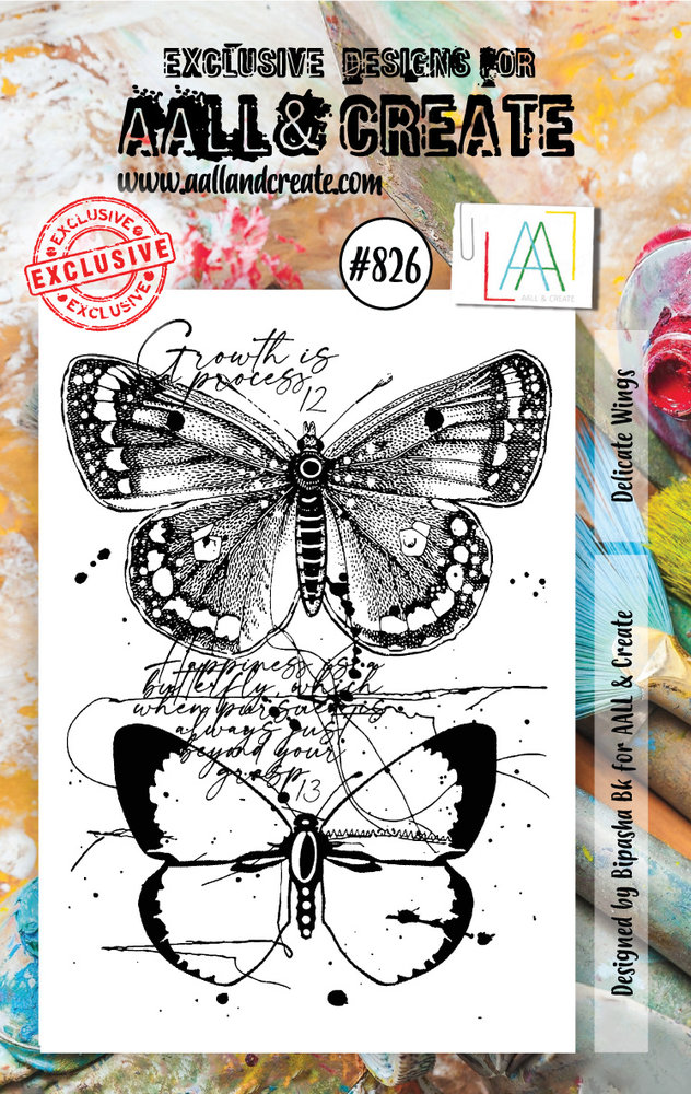 Aall and Create Stamp Set A7 Delicate Wings (AALL-TP-826) (DISCONTINUED) Aall and Create Stamp Set A7 Delicate Wings (AALL-TP-826) (DISCONTINUED)