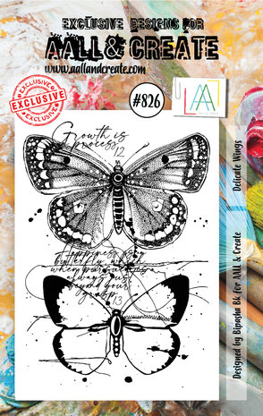 Aall and Create Stamp Set A7 Delicate Wings (AALL-TP-826) (DISCONTINUED) Aall and Create Stamp Set A7 Delicate Wings (AALL-TP-826) (DISCONTINUED)