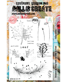 Aall and Create Stamp Set A5 Fallen Leaves (AALL-TP-806) (DISCONTINUED)
