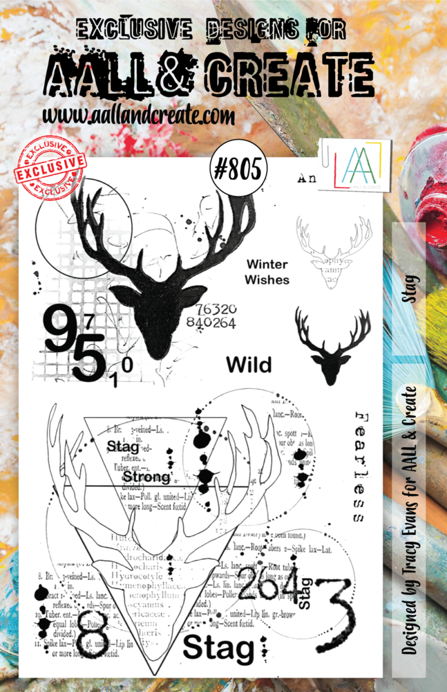 Aall and Create Stamp Set A5 Stag (AALL-TP-805) (OUTLET) Aall and Create Stamp Set A5 Stag (AALL-TP-805) (OUTLET)
