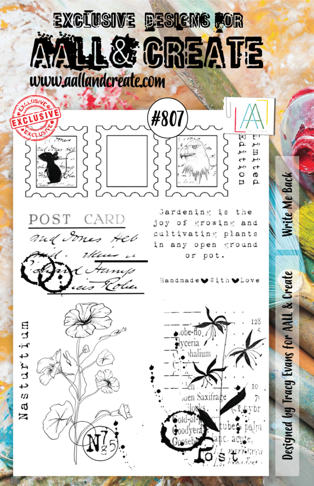 Aall and Create Stamp Set A5 Write Me Back (AALL-TP-807) (DISCONTINUED) Aall and Create Stamp Set A5 Write Me Back (AALL-TP-807) (DISCONTINUED)
