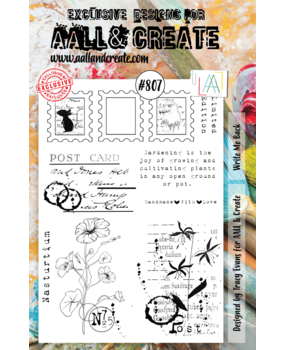 Aall and Create Stamp Set A5 Write Me Back (AALL-TP-807) (DISCONTINUED)