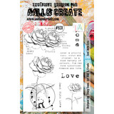 Aall and Create Stamp Set A5 Sent With Love (AALL-TP-831) (DISCONTINUED)