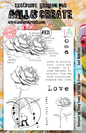 Aall and Create Stamp Set A5 Sent With Love (AALL-TP-831) (DISCONTINUED) Aall and Create Stamp Set A5 Sent With Love (AALL-TP-831) (DISCONTINUED)