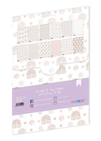 Papers For You Lullaby Baby Girl Rice Paper Kit (12 pcs) (PFY-11202) (DISCONTINUED)