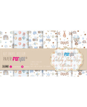 Papers For You Lullaby Baby Boy Vellum Paper Pack (6pcs) (PFY-11128) (DISCONTINUED)