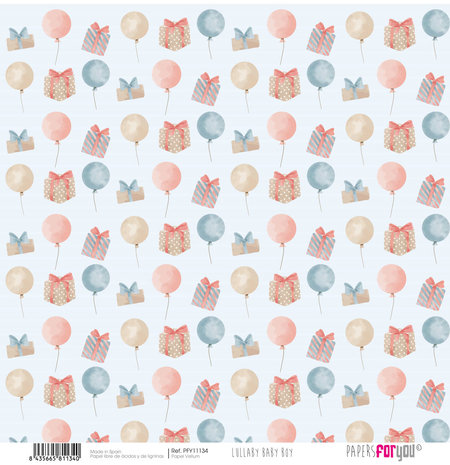 Papers For You Lullaby Baby Boy Vellum Paper Pack (6pcs) (PFY-11128) (DISCONTINUED)