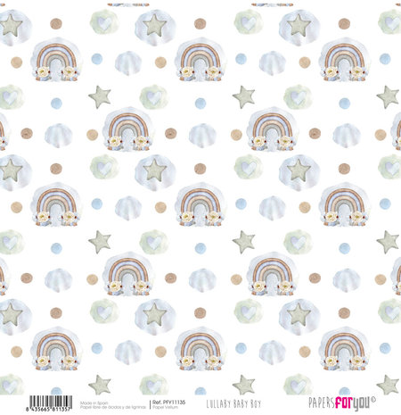 Papers For You Lullaby Baby Boy Vellum Paper Pack (6pcs) (PFY-11128) (DISCONTINUED)