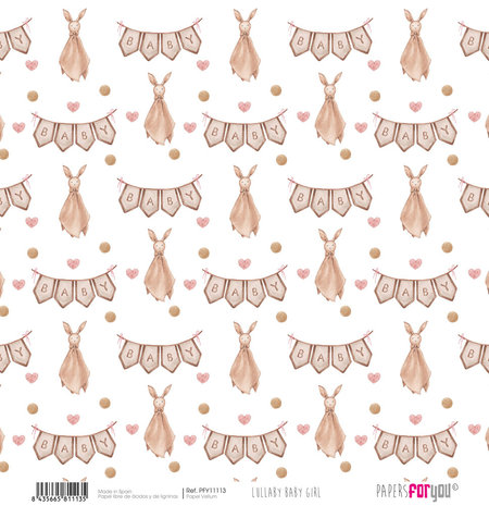 Papers For You Lullaby Baby Girl Vellum Paper Pack (6pcs) (PFY-11111) (DISCONTINUED)
