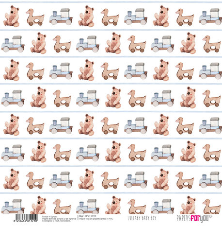 Papers For You Lullaby Baby Boy Canvas Scrap Pack (8pcs) (PFY-11118) (DISCONTINUED) Papers For You Lullaby Baby Boy Canvas Scrap Pack (8pcs) (PFY-11118) (DISCONTINUED)