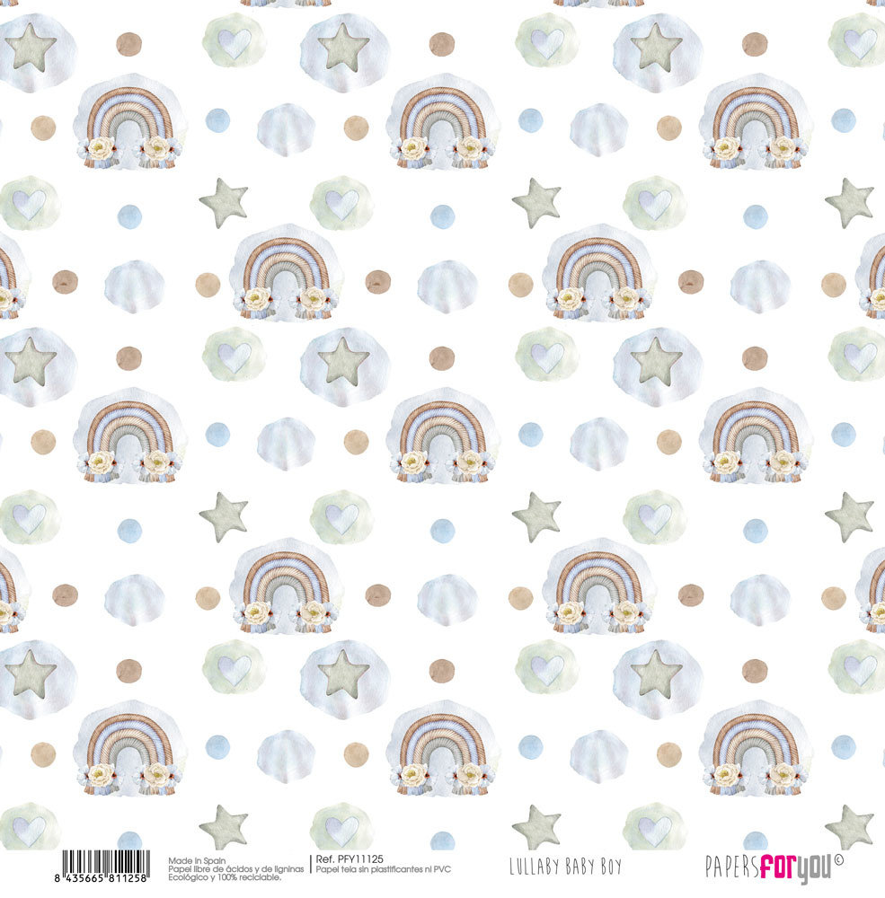 Papers For You Lullaby Baby Boy Canvas Scrap Pack (8pcs) (PFY-11118) (DISCONTINUED) Papers For You Lullaby Baby Boy Canvas Scrap Pack (8pcs) (PFY-11118) (DISCONTINUED)