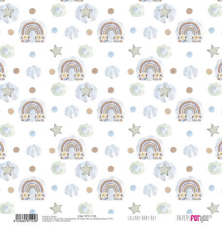 Papers For You Lullaby Baby Boy Canvas Scrap Pack (8pcs) (PFY-11118) (DISCONTINUED) Papers For You Lullaby Baby Boy Canvas Scrap Pack (8pcs) (PFY-11118) (DISCONTINUED)