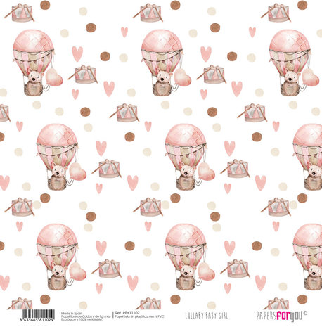 Papers For You Lullaby Baby Girl Canvas Scrap Pack (8pcs) (PFY-11101) (DISCONTINUED) Papers For You Lullaby Baby Girl Canvas Scrap Pack (8pcs) (PFY-11101) (DISCONTINUED)