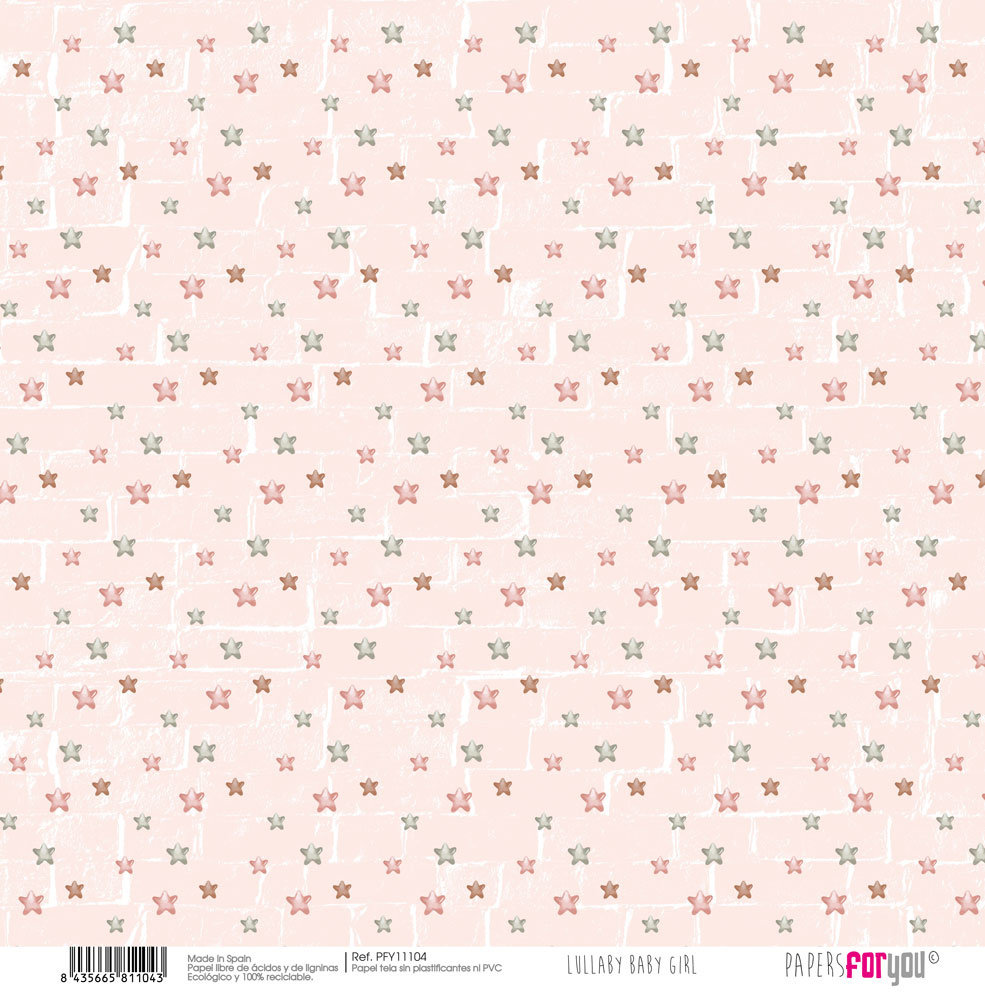 Papers For You Lullaby Baby Girl Canvas Scrap Pack (8pcs) (PFY-11101) (DISCONTINUED) Papers For You Lullaby Baby Girl Canvas Scrap Pack (8pcs) (PFY-11101) (DISCONTINUED)