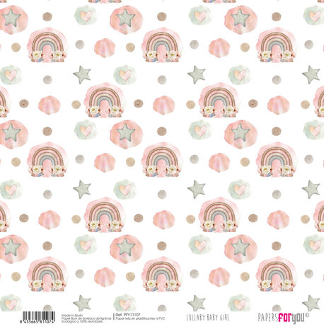 Papers For You Lullaby Baby Girl Canvas Scrap Pack (8pcs) (PFY-11101) (DISCONTINUED) Papers For You Lullaby Baby Girl Canvas Scrap Pack (8pcs) (PFY-11101) (DISCONTINUED)