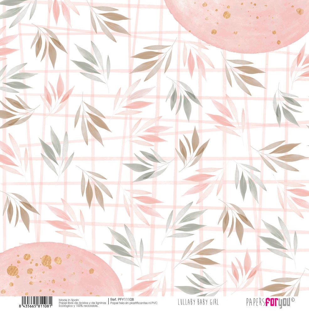 Papers For You Lullaby Baby Girl Canvas Scrap Pack (8pcs) (PFY-11101) (DISCONTINUED) Papers For You Lullaby Baby Girl Canvas Scrap Pack (8pcs) (PFY-11101) (DISCONTINUED)