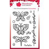 Woodware Wired Butterflies Clear Stamps (FRS961) (OUTLET)