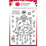 Woodware Wire Birdhouse Clear Stamps (FRS955) (OUTLET)