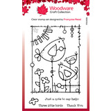 Woodware Three Little Birds Clear Stamps (FRS956) (OUTLET)