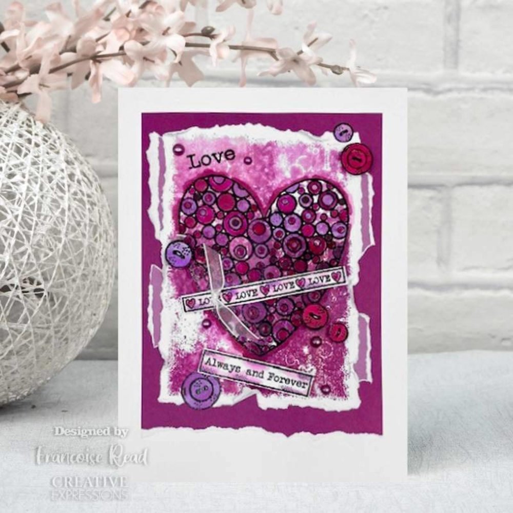 Woodware Love Tape Words Clear Stamps (FRS966) (OUTLET) Woodware Love Tape Words Clear Stamps (FRS966) (OUTLET)