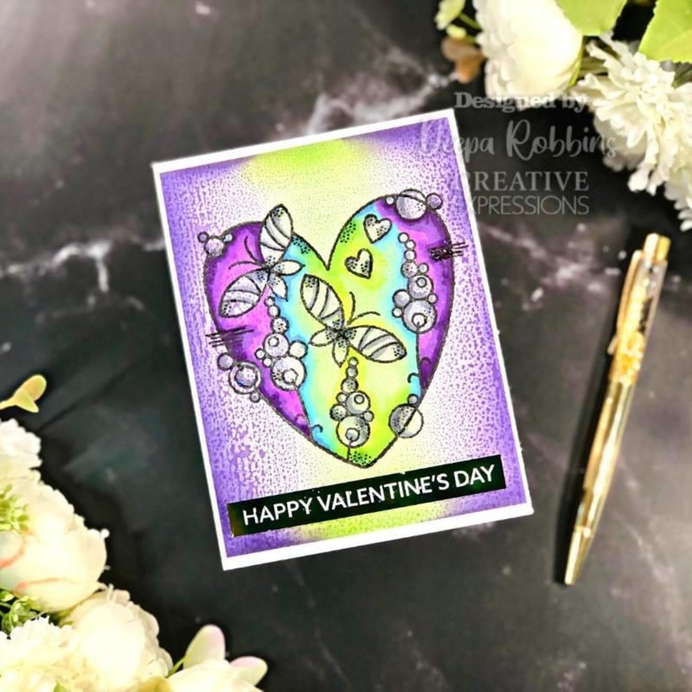 Woodware Butterfly Heart Clear Stamps (FRS965) (OUTLET) Woodware Butterfly Heart Clear Stamps (FRS965) (OUTLET)