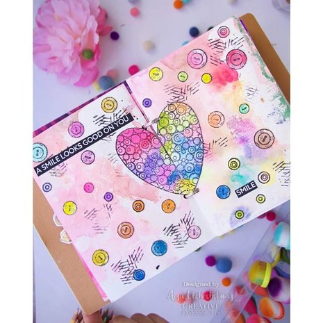 Woodware Bubble Heart Clear Stamps (FRS964) (OUTLET) Woodware Bubble Heart Clear Stamps (FRS964) (OUTLET)