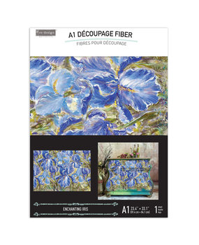 Re-Design with Prima Enchanting Iris A1 Decoupage Fiber (1pcs) (660574) (DISCONTINUED)