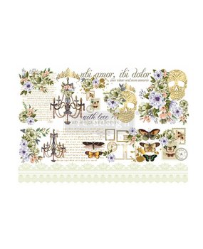 Re-Design with Prima Cece With Love, Skully 24x35 Inch Decor Transfers (1pcs) (659332) (DISCONTINUED)