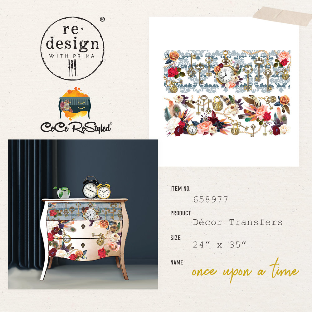 Re-Design with Prima Cece Once Upon A Time 24x35 Inch Decor Transfers (1pcs) (658977) (DISCONTINUED) Re-Design with Prima Cece Once Upon A Time 24x35 Inch Decor Transfers (1pcs) (658977) (DISCONTINUED)